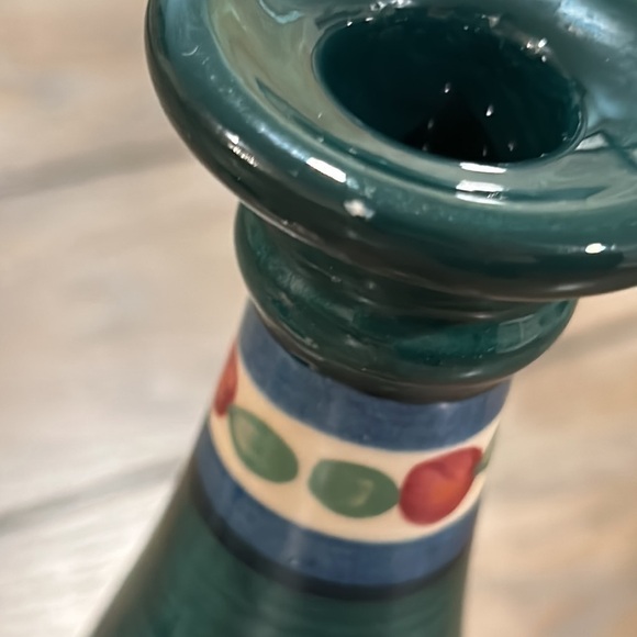 Vintage Gail Pittman ‘88 hand painted Candle Holders - Picture 4 of 7